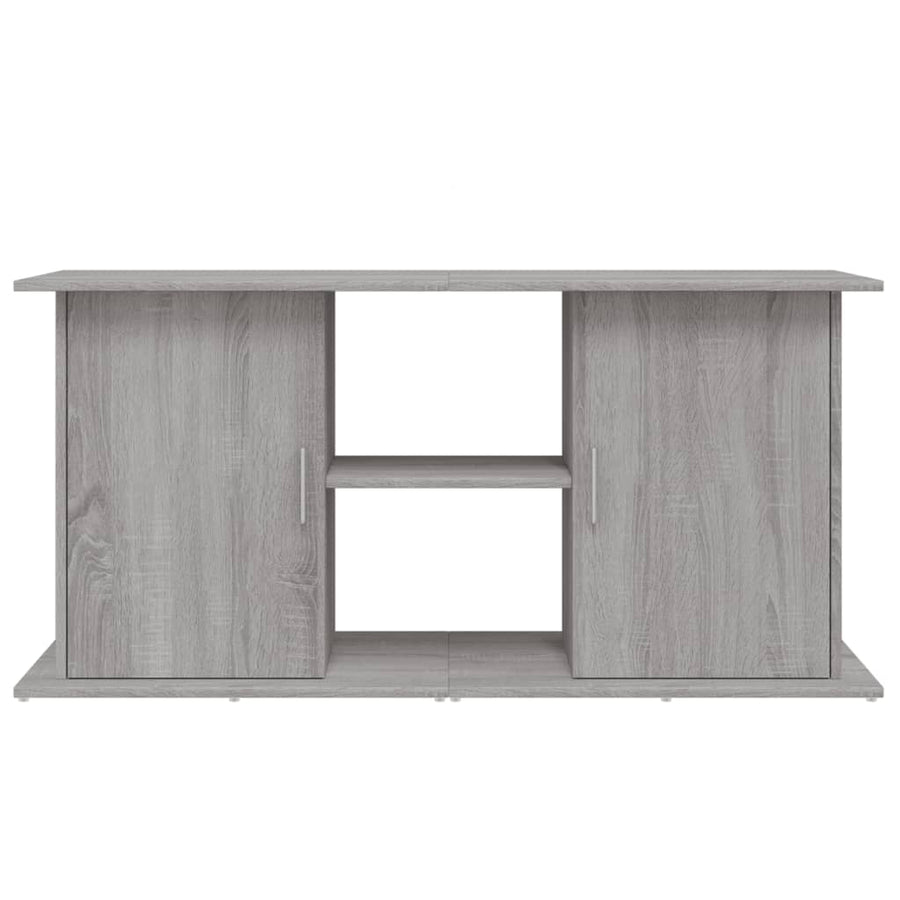 Aquariumstandaard Bewerkt Hout Eiken 121 x 41 x 58 cm Grijs sonoma
