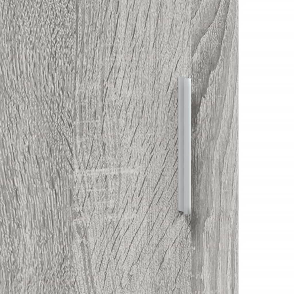 Aquariumstandaard Bewerkt Hout Eiken 121 x 41 x 58 cm Grijs sonoma