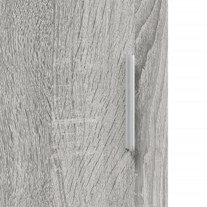 Aquariumstandaard Bewerkt Hout Eiken 121 x 41 x 58 cm Grijs sonoma