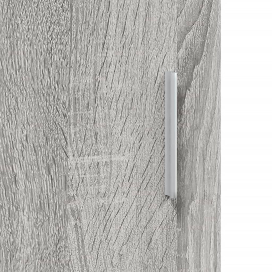 Aquariumstandaard Bewerkt Hout Eiken 121 x 41 x 58 cm Grijs sonoma