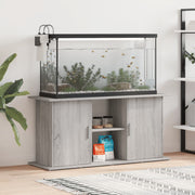 Aquariumstandaard 121x41x58 cm bewerkt hout grijs