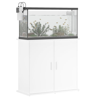 Aquariumstandaard Bewerkt Hout 81 x 36 x 73 cm Wit