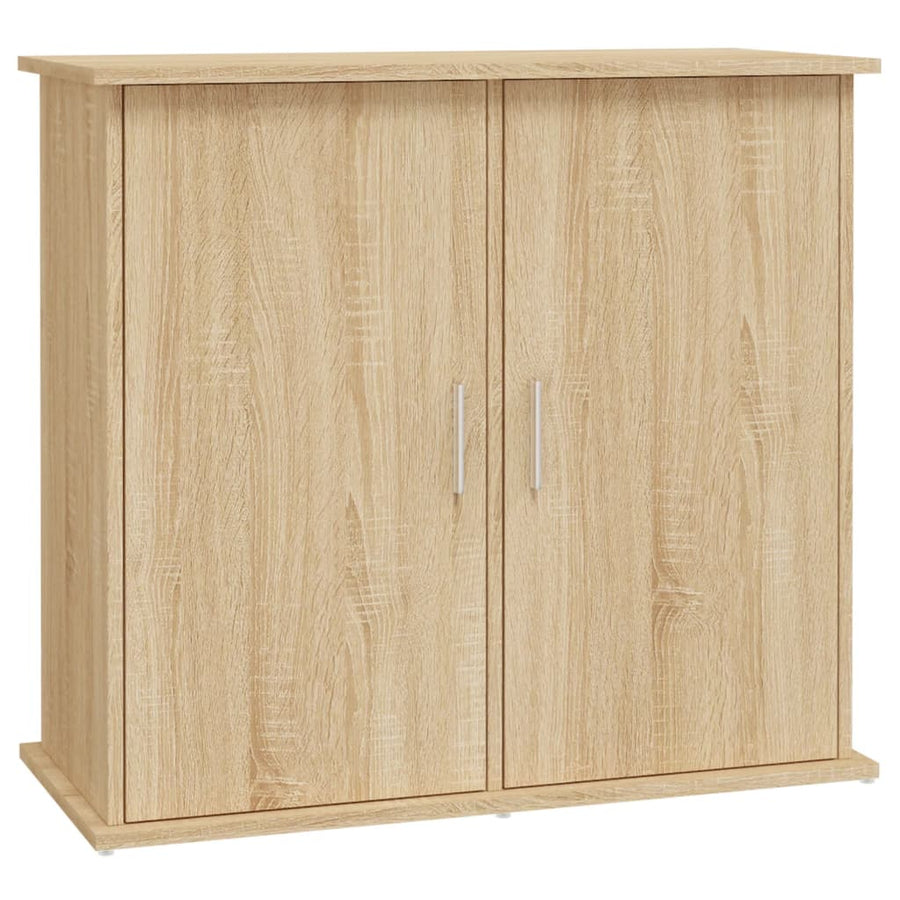 Aquariumstandaard Bewerkt Hout Kleurig 81 x 36 x 73 cm Sonoma eiken