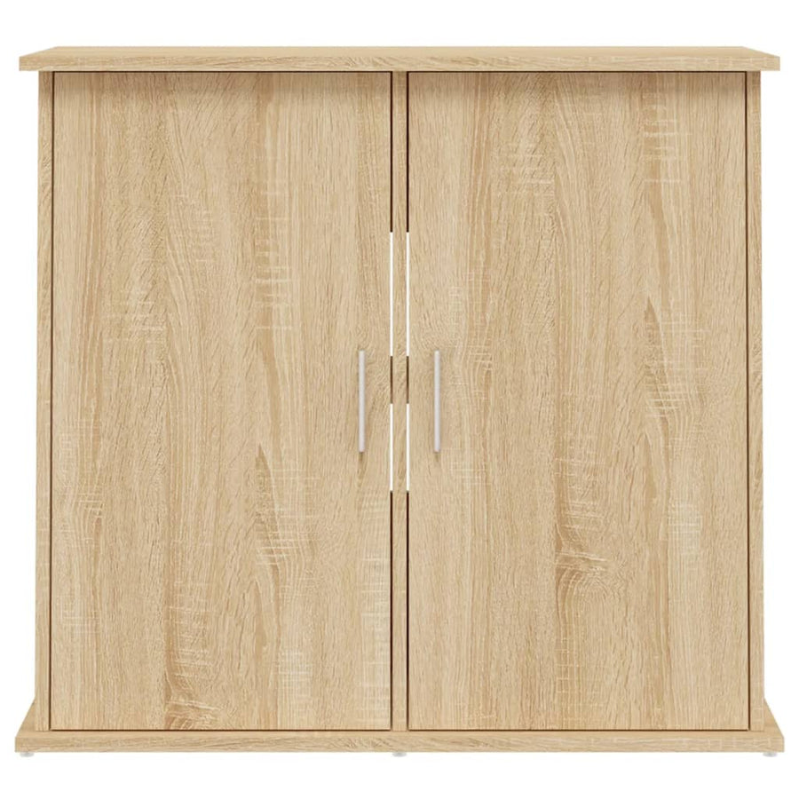 Aquariumstandaard Bewerkt Hout Kleurig 81 x 36 x 73 cm Sonoma eiken