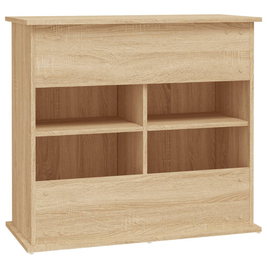 Aquariumstandaard Bewerkt Hout Kleurig 81 x 36 x 73 cm Sonoma eiken