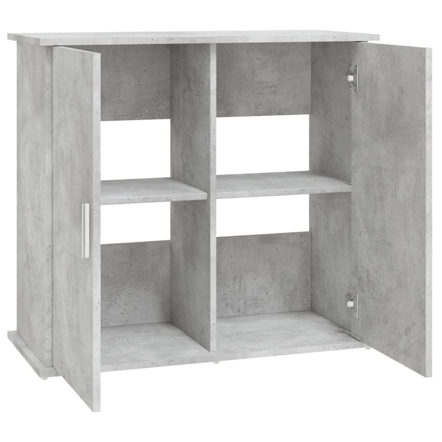 Aquariumstandaard Bewerkt Hout 81 x 36 x 73 cm Betongrijs
