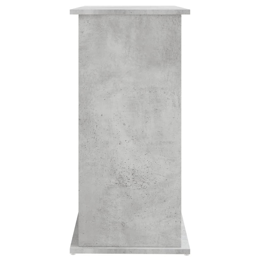 Aquariumstandaard Bewerkt Hout 81 x 36 x 73 cm Betongrijs