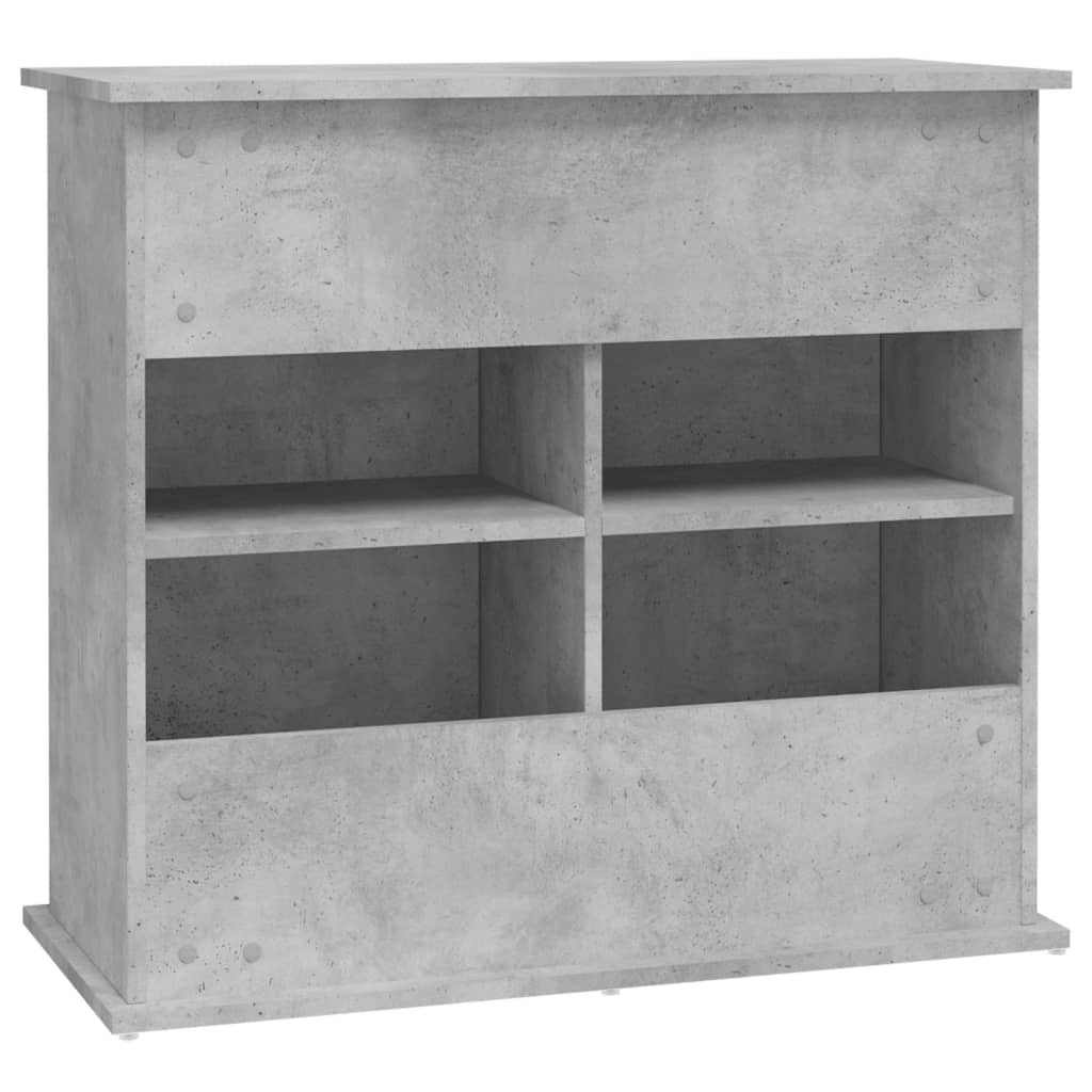 Aquariumstandaard Bewerkt Hout 81 x 36 x 73 cm Betongrijs