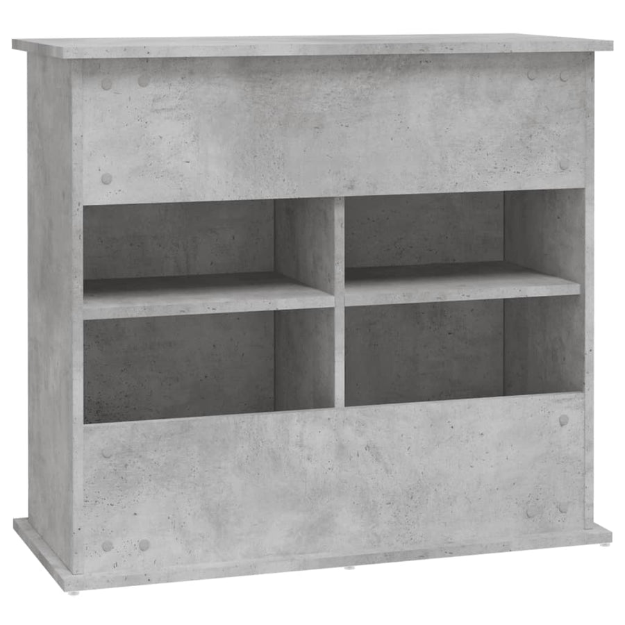 Aquariumstandaard Bewerkt Hout 81 x 36 x 73 cm Betongrijs
