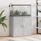 Aquariumstandaard 81x36x73 cm betongrijs bewerkt hout