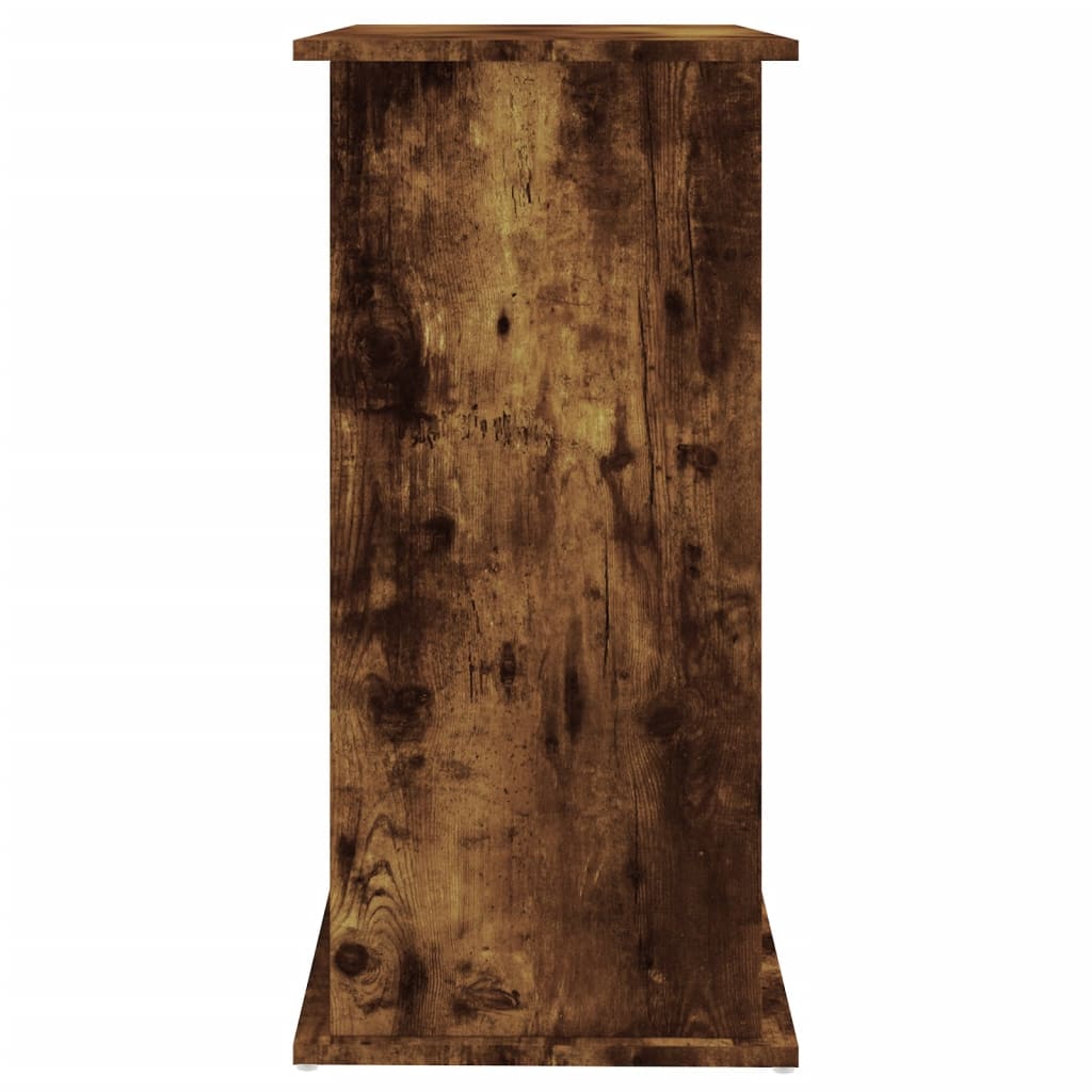 Aquariumstandaard Bewerkt Hout Kleurig 81 x 36 x 73 cm Gerookt eiken