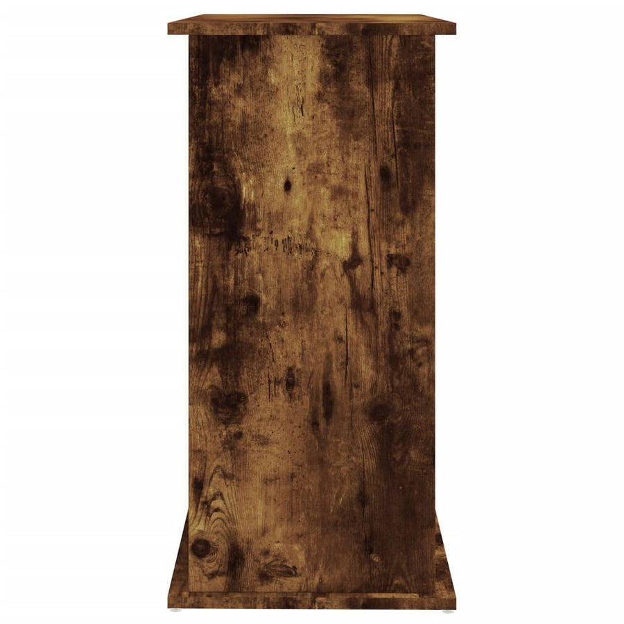Aquariumstandaard Bewerkt Hout Kleurig 81 x 36 x 73 cm Gerookt eiken