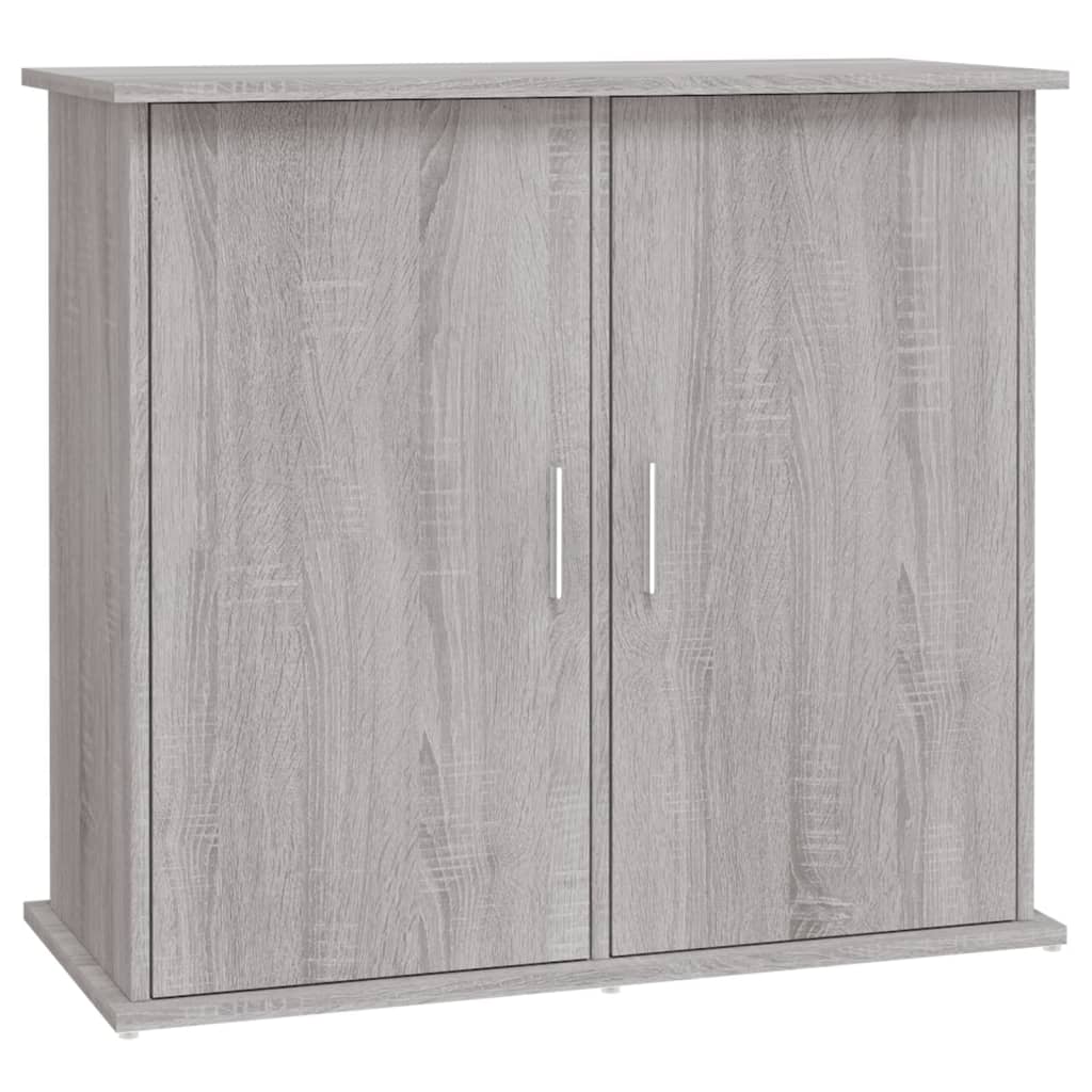 Aquariumstandaard Bewerkt Hout Eiken 81 x 36 x 73 cm Grijs sonoma