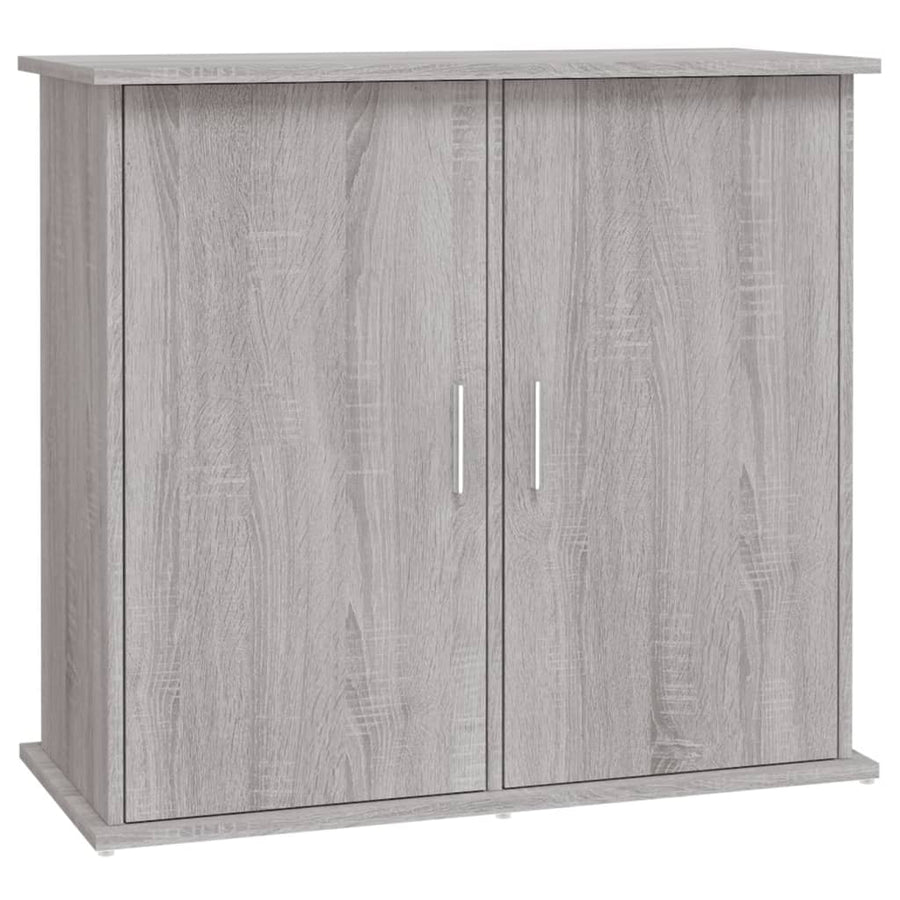 Aquariumstandaard Bewerkt Hout Eiken 81 x 36 x 73 cm Grijs sonoma