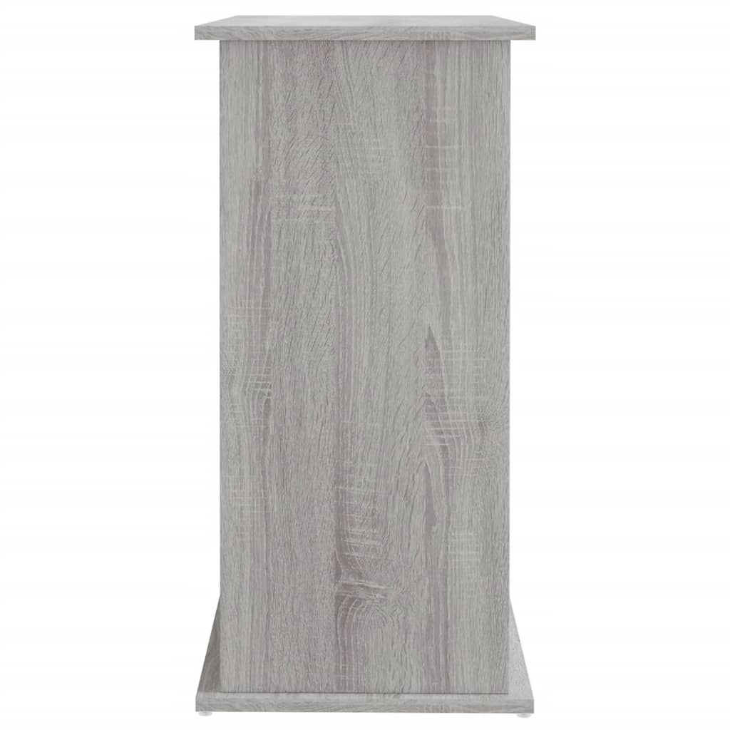 Aquariumstandaard Bewerkt Hout Eiken 81 x 36 x 73 cm Grijs sonoma