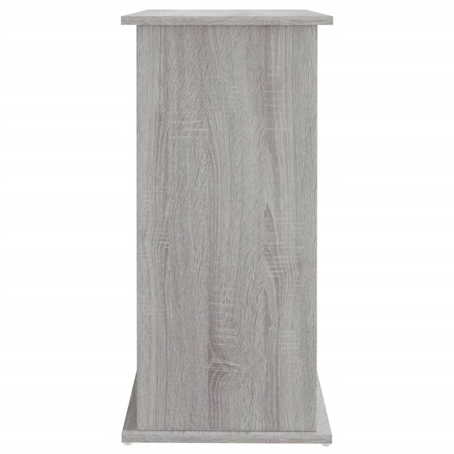 Aquariumstandaard Bewerkt Hout Eiken 81 x 36 x 73 cm Grijs sonoma