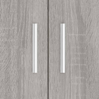 Aquariumstandaard Bewerkt Hout Eiken 81 x 36 x 73 cm Grijs sonoma