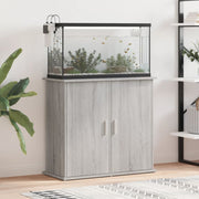 Aquarium Stand 81x36x73 cm Engineered Wood Grey Sonoma Oak