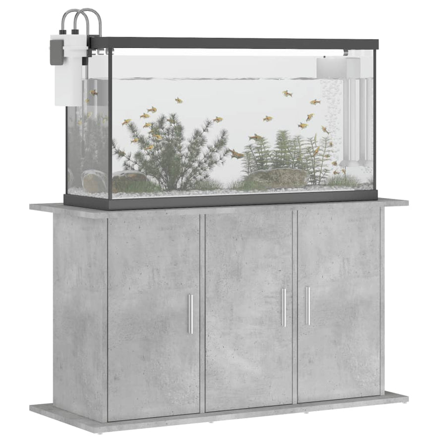 Aquariumstandaard Bewerkt Hout 101 x 41 x 58 cm Betongrijs