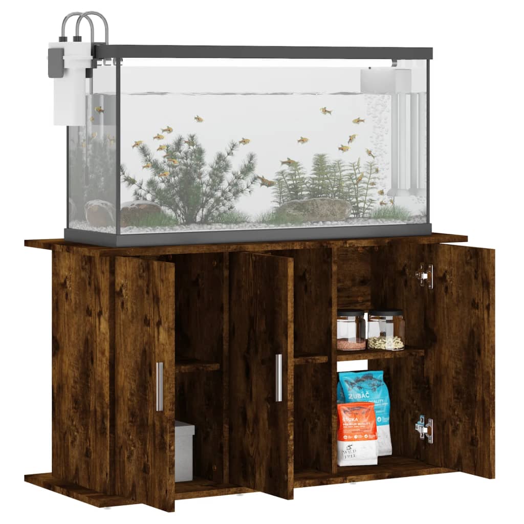 Aquariumstandaard Bewerkt Hout Kleur 101 x 41 x 58 cm Gerookt eiken
