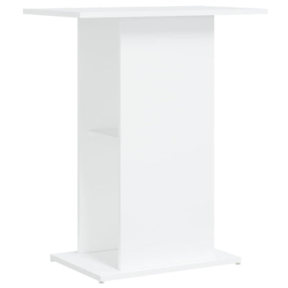 Aquariumstandaard 60,5X36X72,5 Cm Bewerkt Hout 60.5 x 36 x 72.5 cm Wit