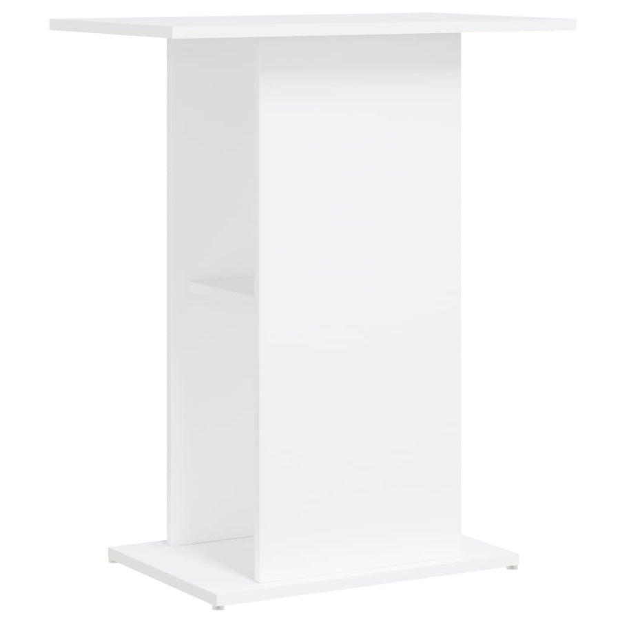 Aquariumstandaard 60,5X36X72,5 Cm Bewerkt Hout 60.5 x 36 x 72.5 cm Wit