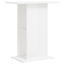 Aquariumstandaard 60,5x36x72,5 cm bewerkt hout hoogglans wit
