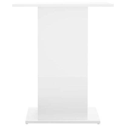 Aquariumstandaard 60,5x36x72,5 cm bewerkt hout hoogglans wit