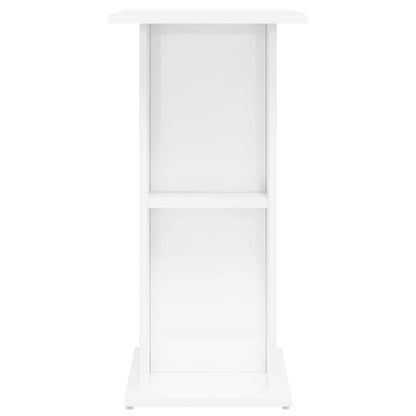 Aquariumstandaard 60,5x36x72,5 cm bewerkt hout hoogglans wit