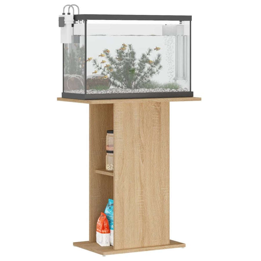 Aquariumstandaard 60,5X36X72,5 Cm Bewerkt Hout 60.5 x 36 x 72.5 cm Sonoma eiken