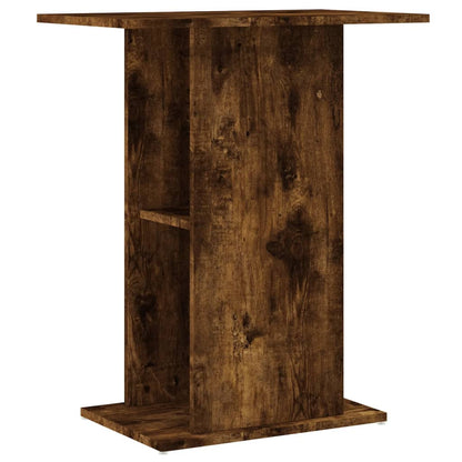 Aquariumstandaard 60,5X36X72,5 Cm Bewerkt Hout 60.5 x 36 x 72.5 cm Gerookt eiken