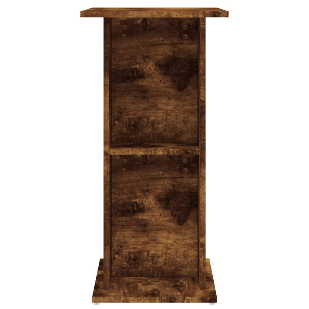 Aquariumstandaard 60,5X36X72,5 Cm Bewerkt Hout 60.5 x 36 x 72.5 cm Gerookt eiken
