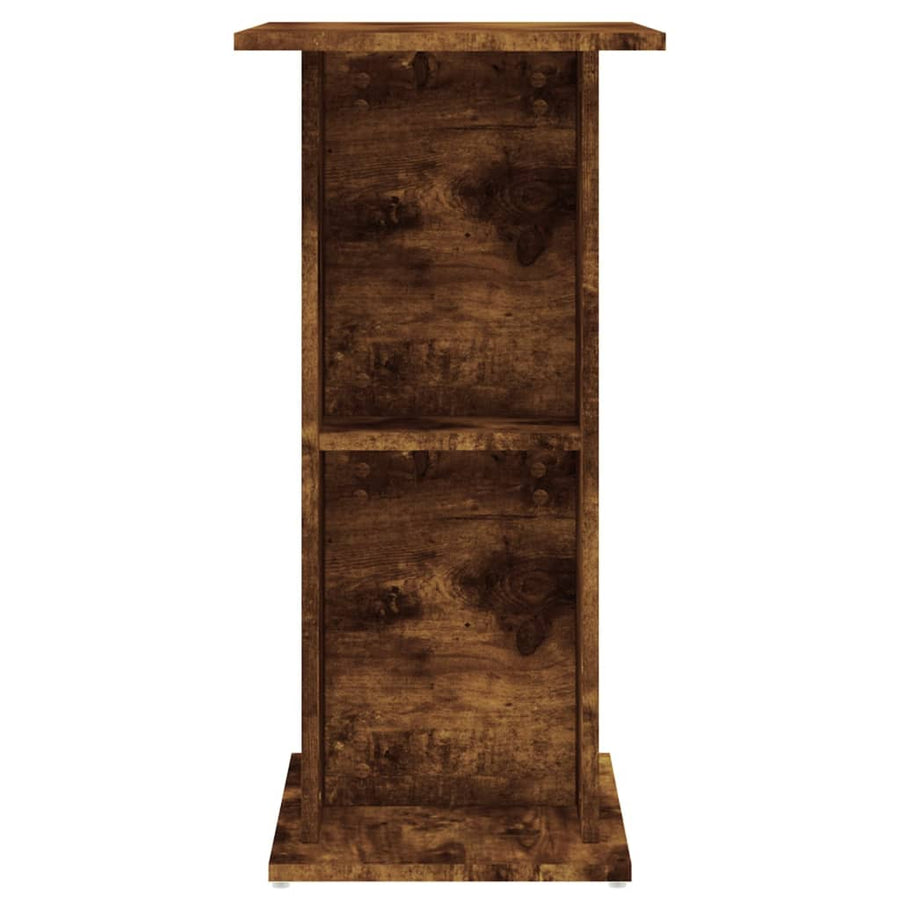 Aquariumstandaard 60,5X36X72,5 Cm Bewerkt Hout 60.5 x 36 x 72.5 cm Gerookt eiken