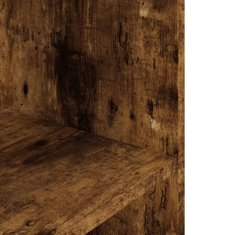 Aquariumstandaard 60,5X36X72,5 Cm Bewerkt Hout 60.5 x 36 x 72.5 cm Gerookt eiken