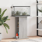 Aquariumstandaard 60,5x36x72,5 cm bewerkt hout grijs