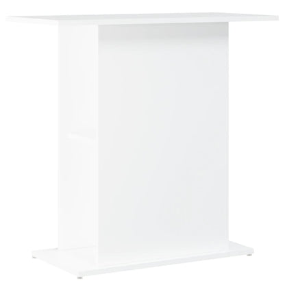 Aquariumstandaard 75X36X72,5 Cm Bewerkt Hout 75 x 36 x 72.5 cm Wit