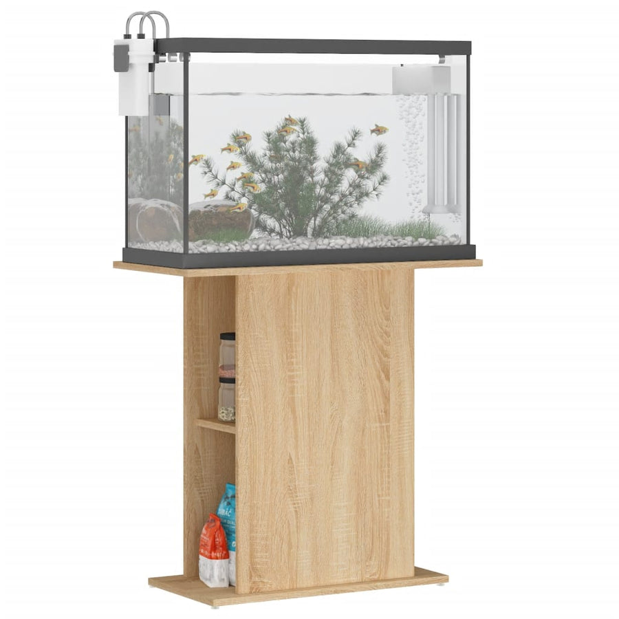 Aquariumstandaard 36X75X72,5 Cm Bewerkt Hout Sonoma Eikenkleur 36 x 75 x 72.5 cm