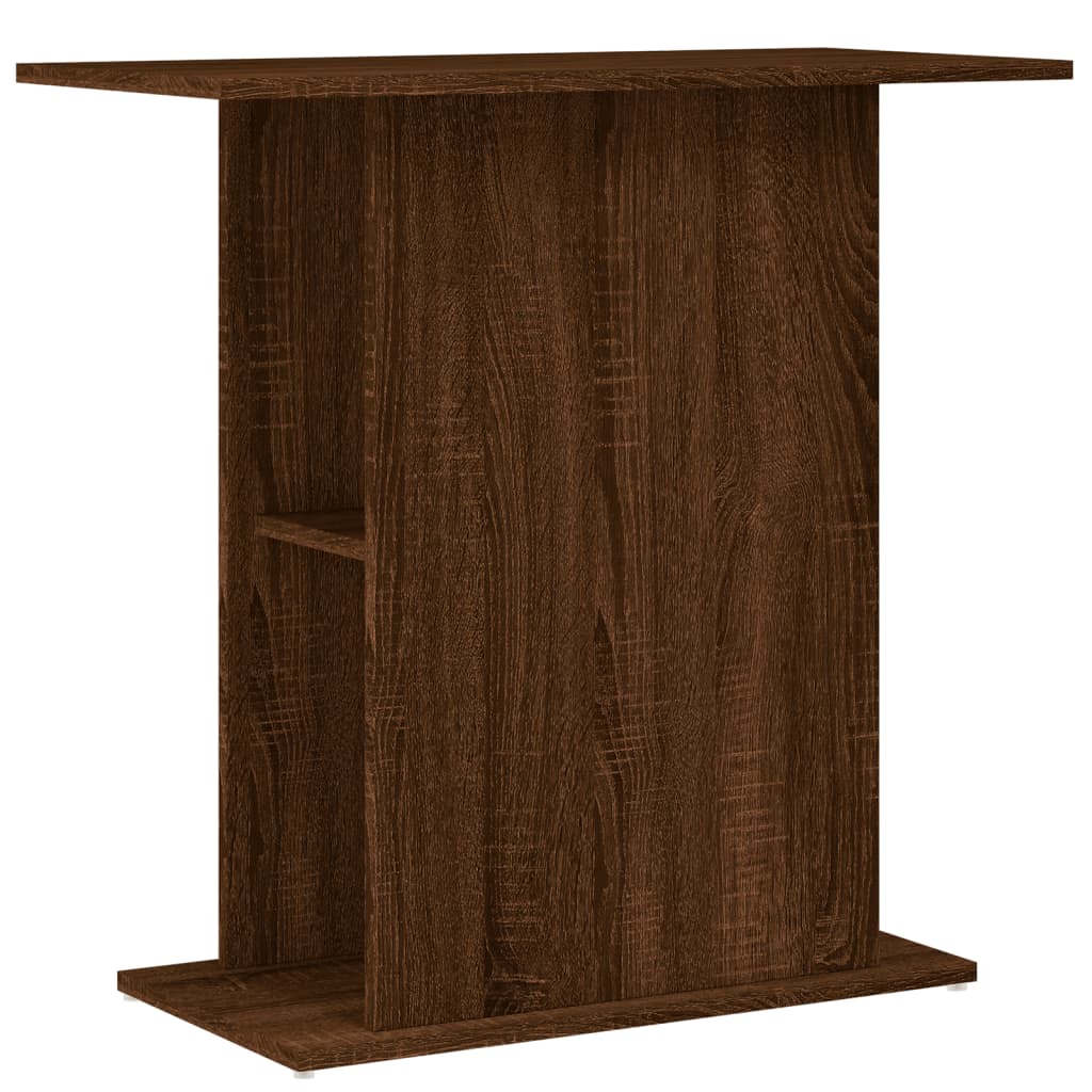 Aquariumstandaard 36X75X72,5 Cm Bewerkt Hout Bruin Eikenkleur 36 x 75 x 72.5 cm Bruineiken
