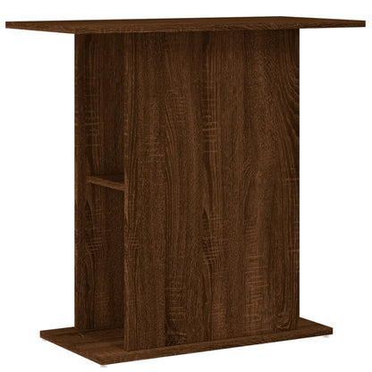 Aquariumstandaard 36X75X72,5 Cm Bewerkt Hout Bruin Eikenkleur 36 x 75 x 72.5 cm Bruineiken