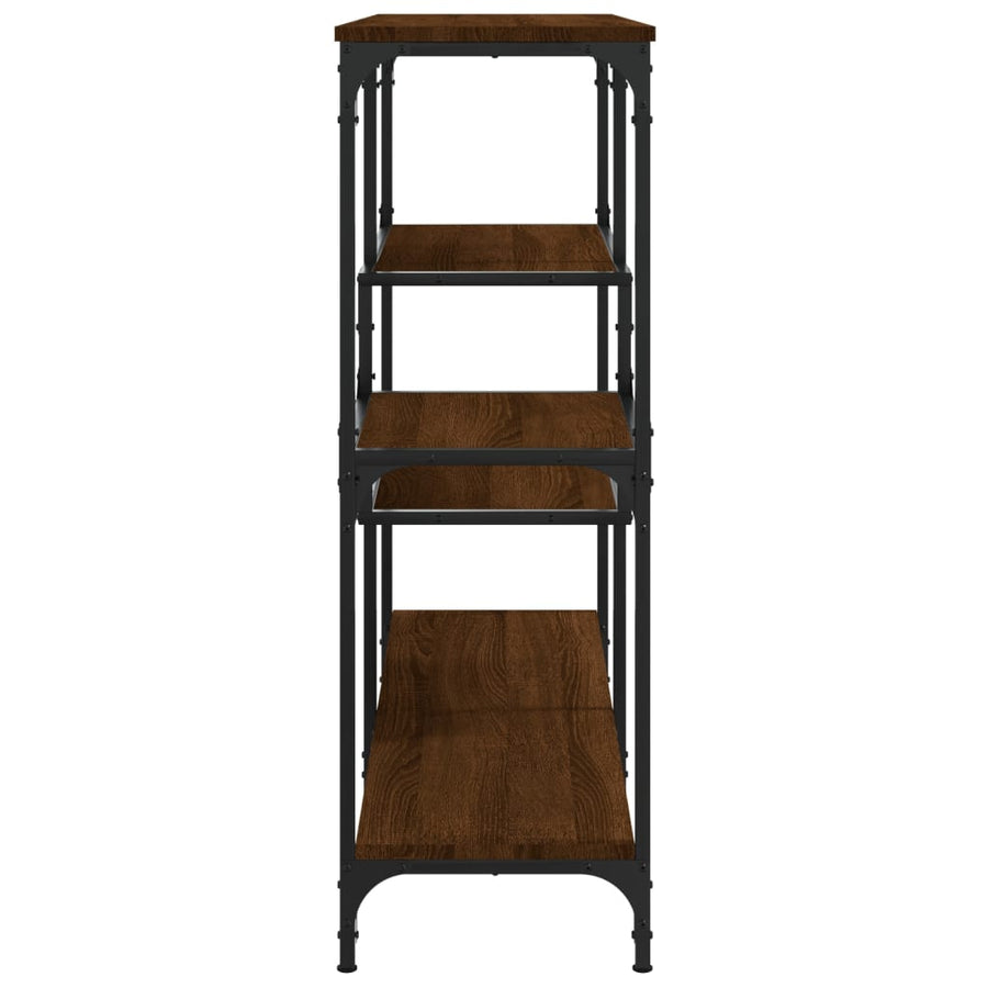 Wandtafel 103X32X95 Cm Bewerkt Hout Bruin Eikenkleur