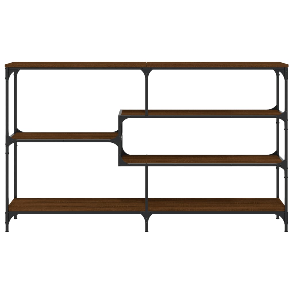 Wandtafel 160X32X95 Cm Bewerkt Hout Bruin Eikenkleur