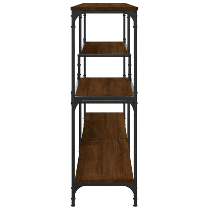 Wandtafel 160X32X95 Cm Bewerkt Hout Bruin Eikenkleur