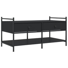 Salontafel Bewerkt Hout 99 x 50 x 50 cm Zwart