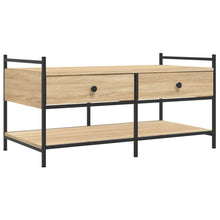 Salontafel Bewerkt Hout Kleurig 99 x 50 x 50 cm Sonoma eiken