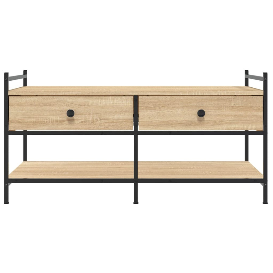 Salontafel Bewerkt Hout Kleurig 99 x 50 x 50 cm Sonoma eiken