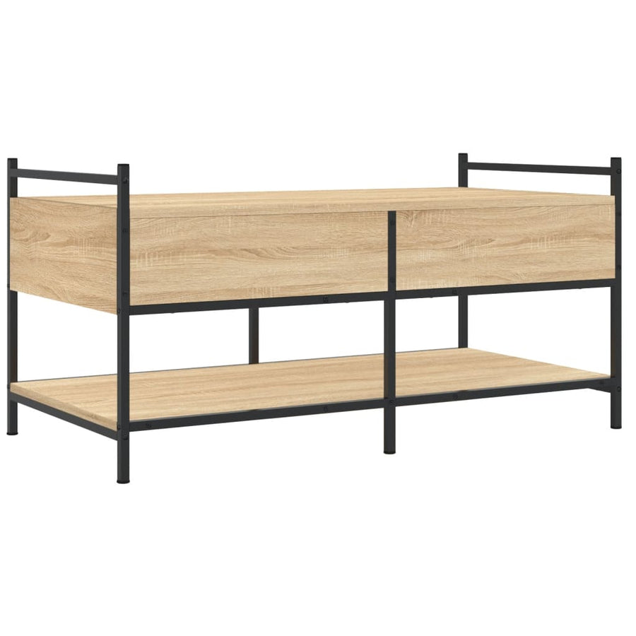 Salontafel Bewerkt Hout Kleurig 99 x 50 x 50 cm Sonoma eiken