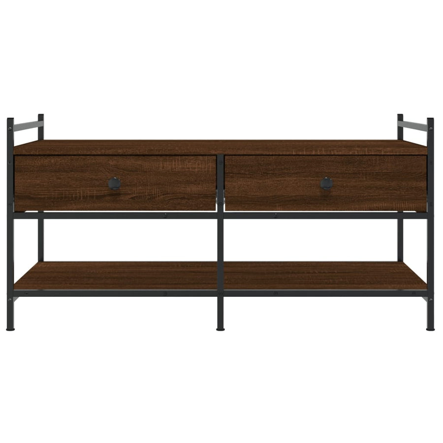 Salontafel Bewerkt Hout 99 x 50 x 50 cm bruin eikenkleur