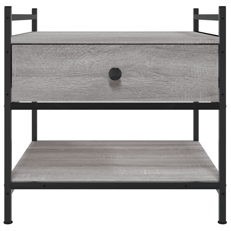 Salontafel Bewerkt Hout 50 x 50 x 50 cm Grijs sonoma