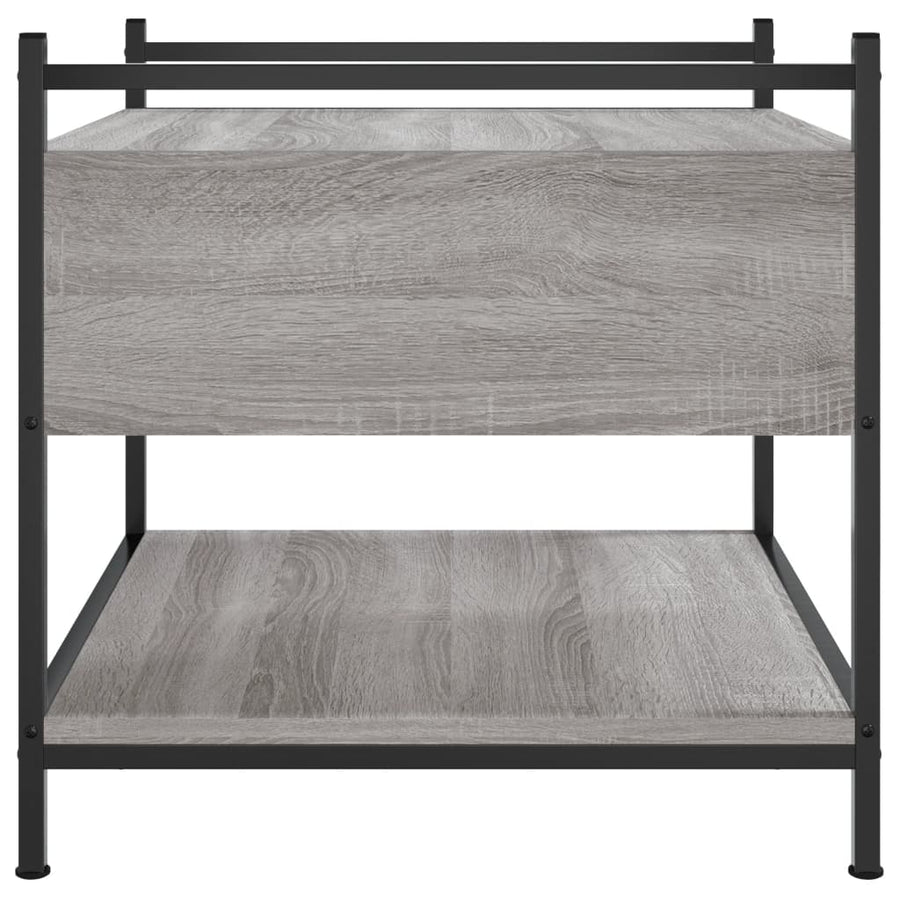 Salontafel Bewerkt Hout 50 x 50 x 50 cm Grijs sonoma