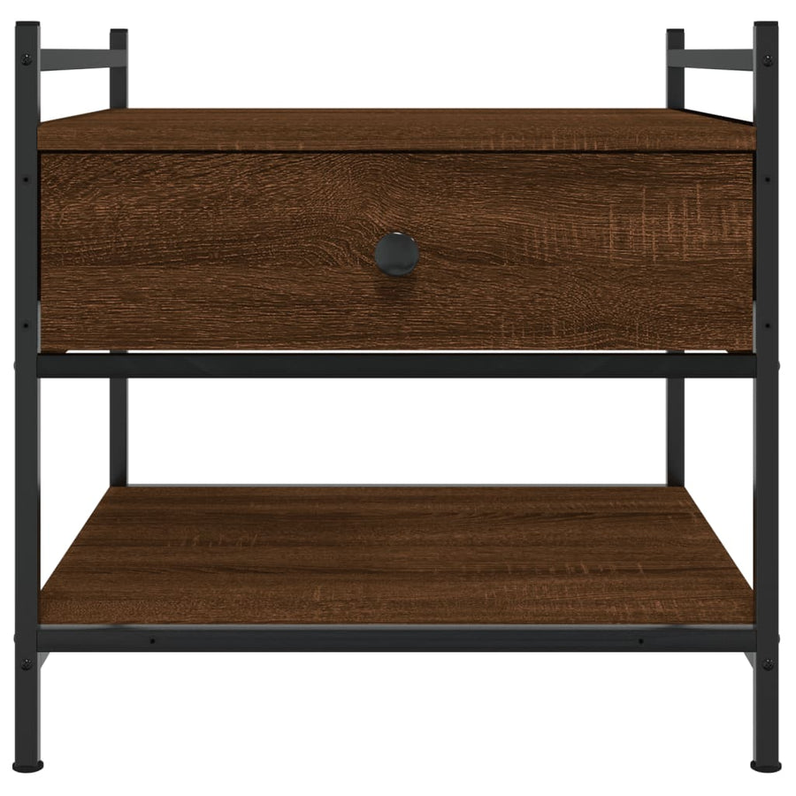 Salontafel Bewerkt Hout Bruin Eikenkleur 50 x 50 x 50 cm Bruineiken